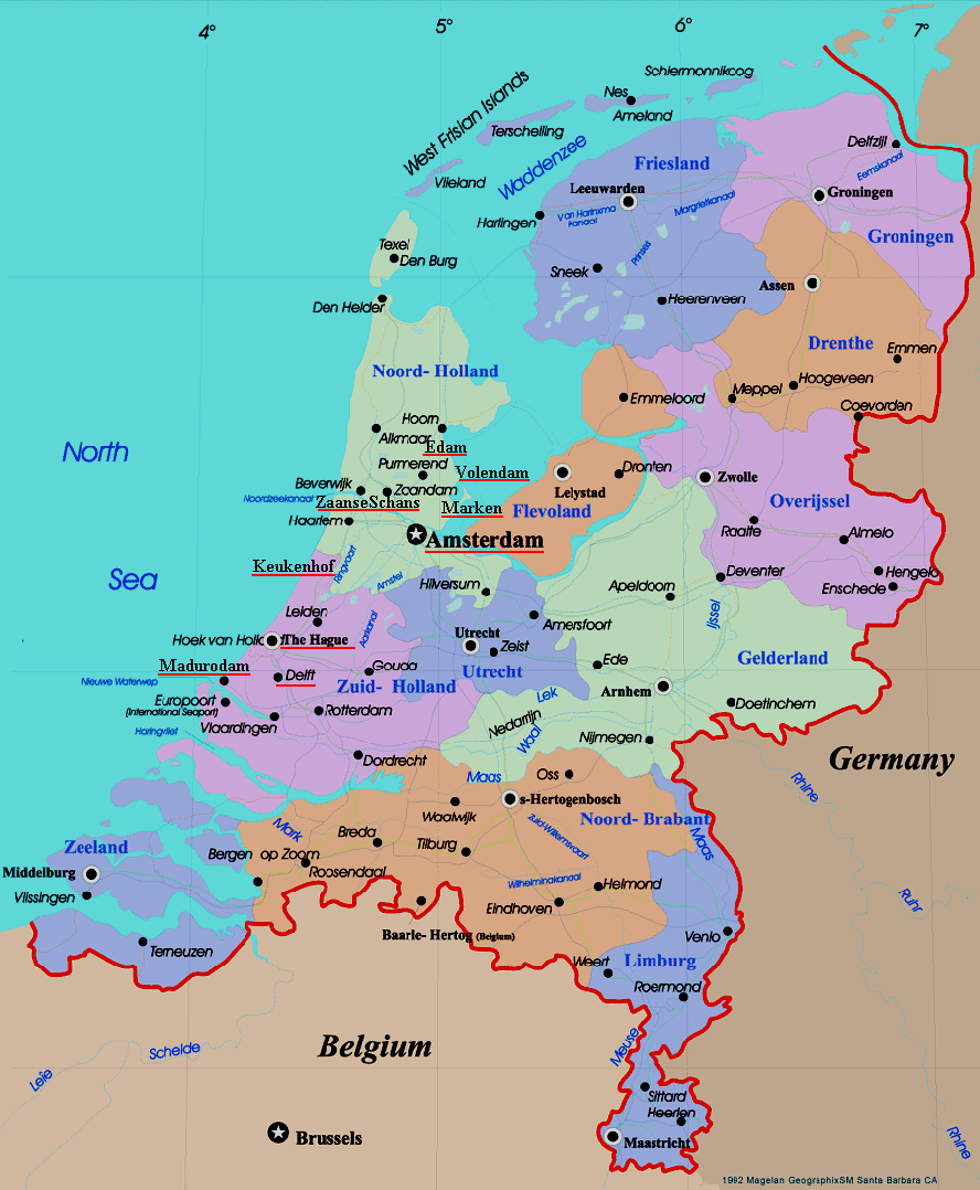 Holanda Mapa Mundial / Existe el mapa de holanda septentrional y